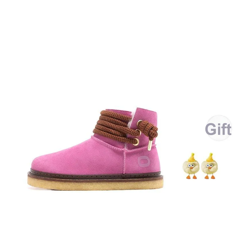 OETZI Сноубутсы Женские Розовый Красный