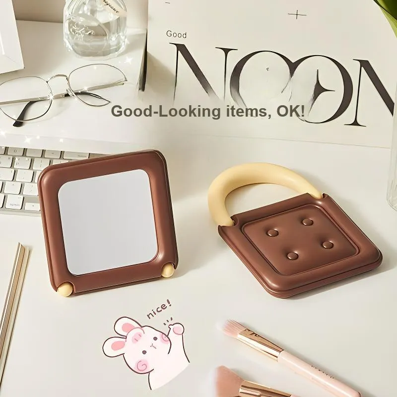 Love Of Wormwood Ins Chocolate Portable Make Up Mirrors-2
