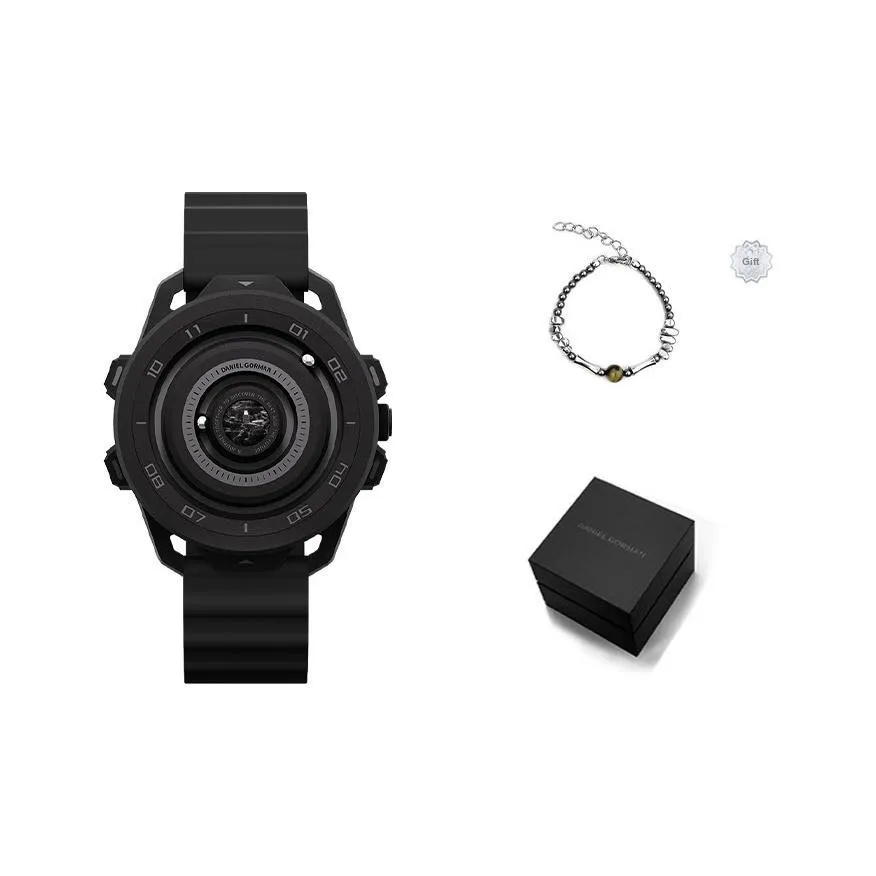 DANIEL GORMAN Кварцевый механизм Мужские часы 42мм*49мм*13,5мм Черный