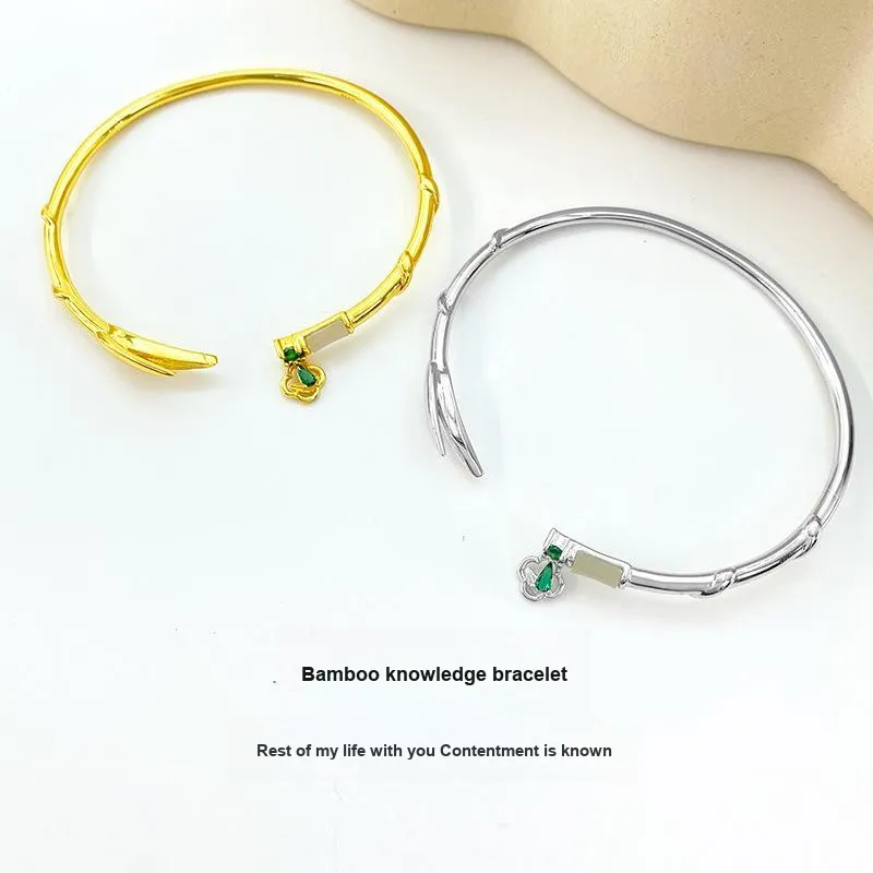 WEITIANXUAN Hetian Jade Bangles Pale Greenish White Jade Unisex-2