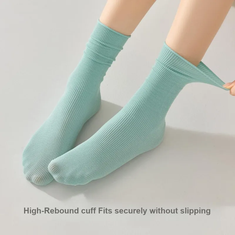 Temooues Mid Calf Socks Women's Combo Set-2