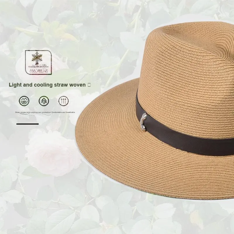 Ai Jiawei Paper Reed Sun Protection Hats Unisex-3
