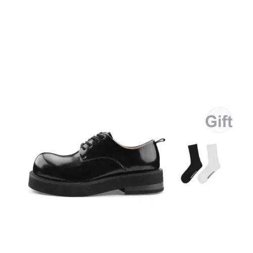 HANQIAORIJI Black Blood Series Повседневные кожаные туфли Унисекс Черный