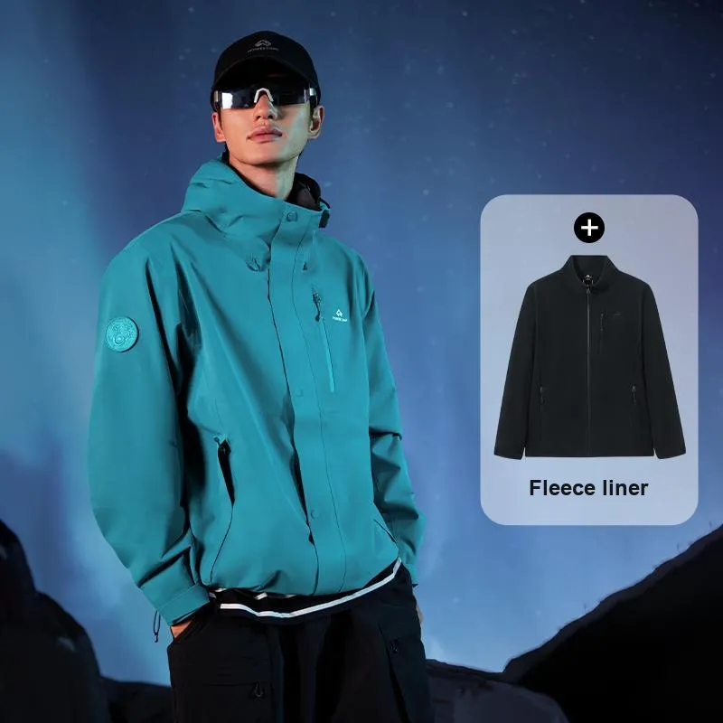 PIONEER CAMP Waterproof, Windproof, Breathable, Abrasion Resistant, Thermal, Water Repellent Windbreaker Jacket Men's-66