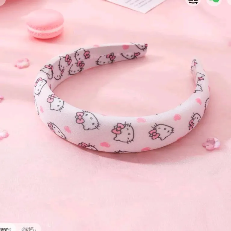 Sanrio Katy Cat Cinnamoroll Polyester Headbands Women's-3