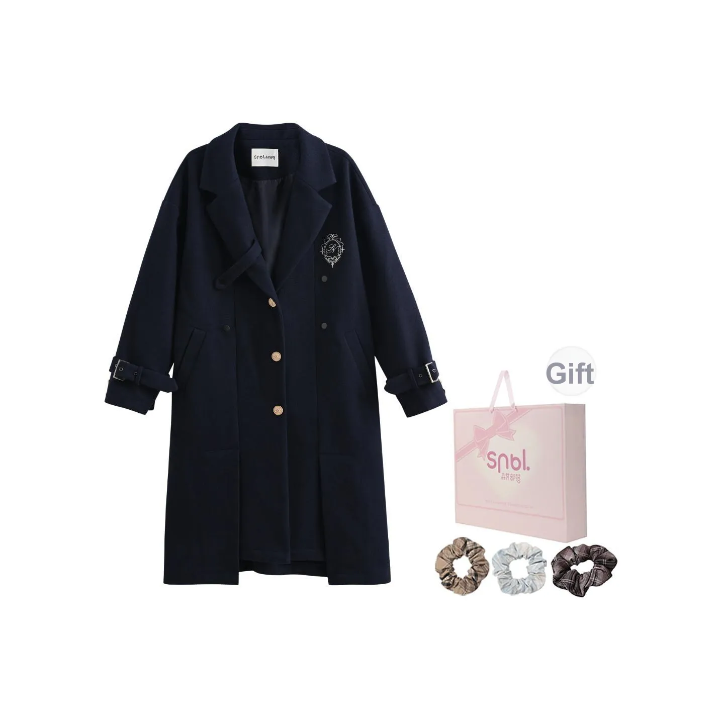 SNBL Темно-синий женский пальто