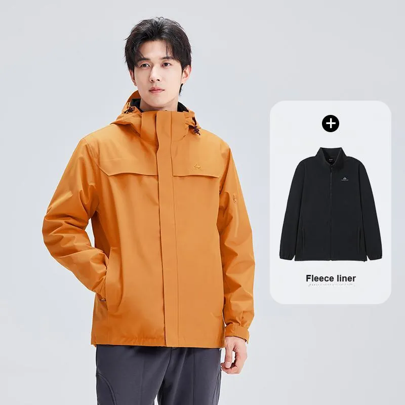 PIONEER CAMP Water-Resistant Windproof Breathable Wear-Resistant Warm Water-Repellent Windbreaker Jacket Unisex-56