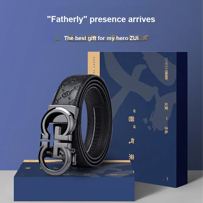 Cheekkiss Cow Leather Belts Men's 3.5cm-10