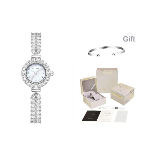 FEYERT Кварцевый механизм Женские часы 20 мм Жемчужная раковина Цвет