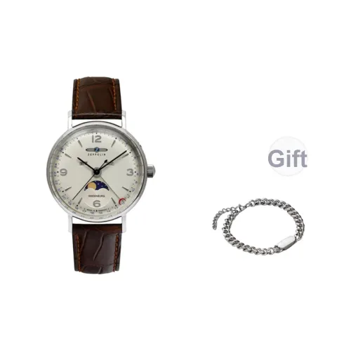 ZEPPELIN Кварцевый механизм Мужские часы Часы Белый циферблат