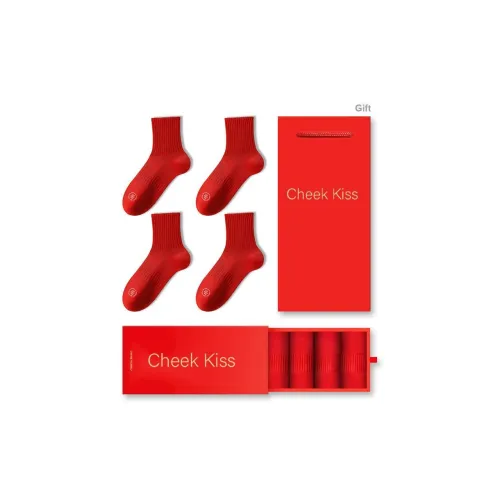 Cheekkiss Носки Унисекс 4 упаковки мягкие дышащие носки Crew набор в подарочной коробке