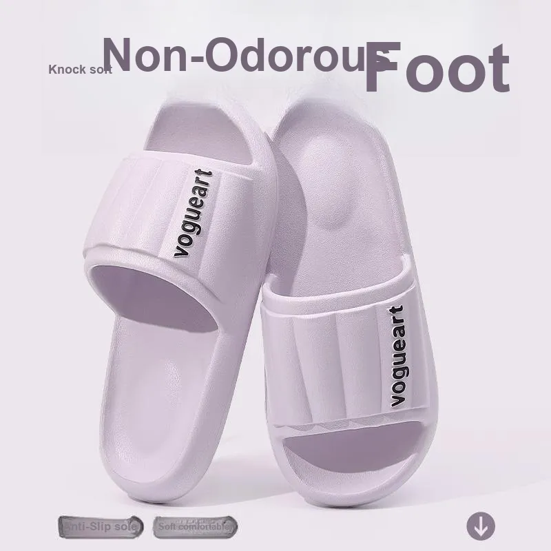 Foot Recreation Home Practical Summer Slip Resistant Quiet Bathroom Bathing Soft Sole Slippers-27
