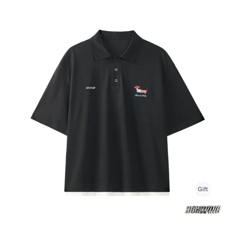 HOKLV Polo Shirts Unisex-5