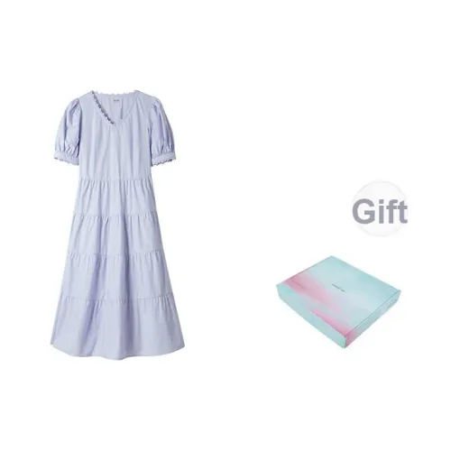 Inman Короткий рукав Платье Женское Набор в подарочной коробке