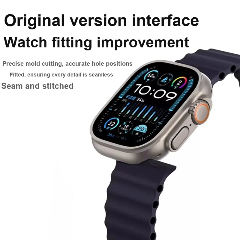 MUZHITIANKONG Apple Compatibility Watch Band 21CM Silicone Material-1