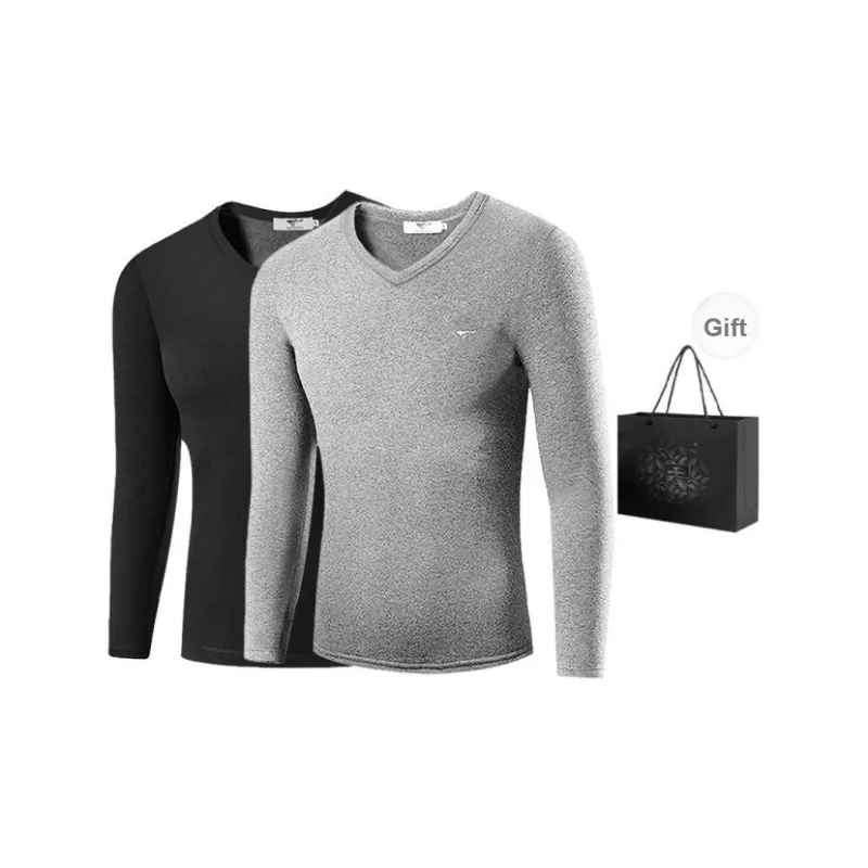 SEPTWOLVES Thermal Tops Autumn And Winter Models Men's Handbag Delivered-19