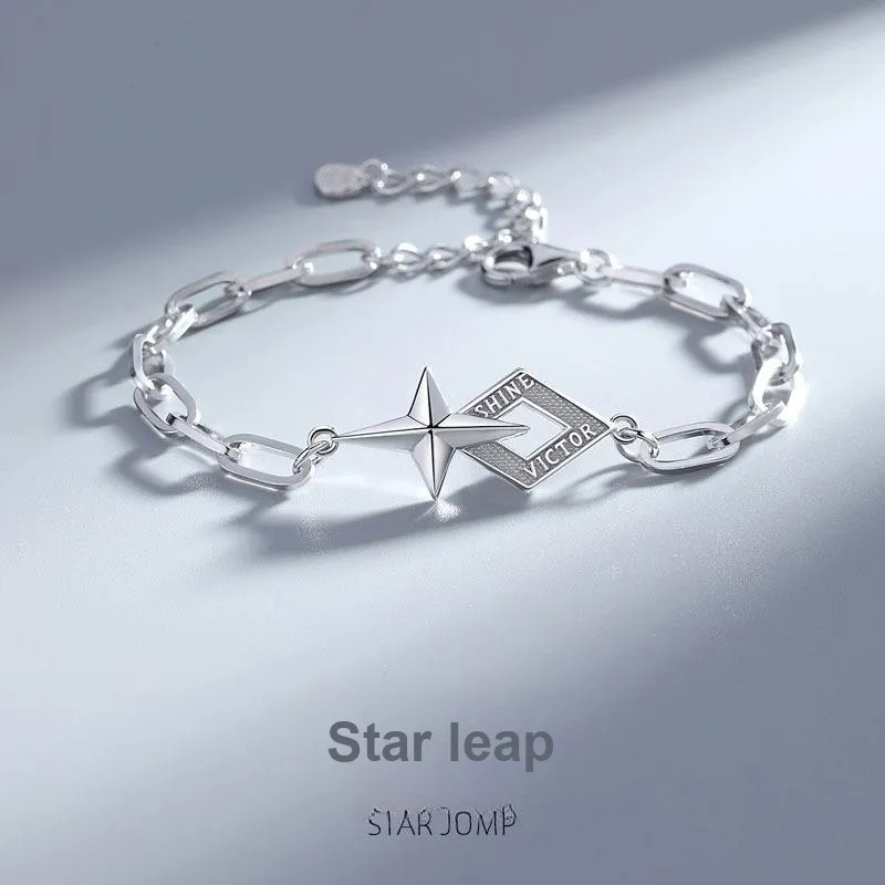 JESCAKOO S925 Silver Bracelets Men's-1