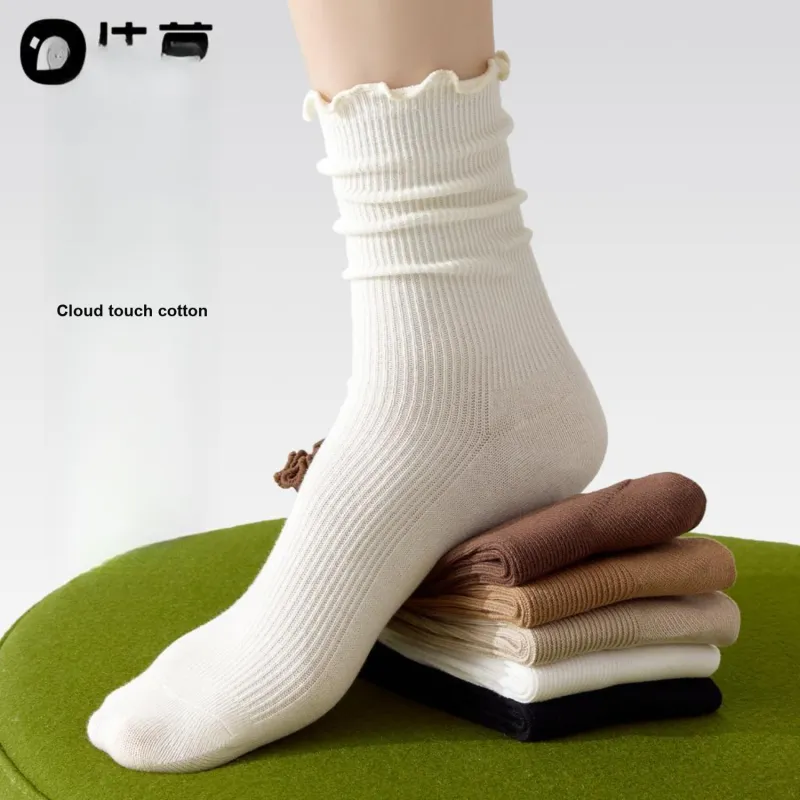 Temooues Mid-Calf Socks Women's 4 Pack-3