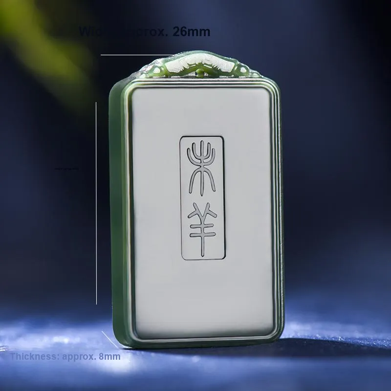 KUNYUYAO Hetian Jade Pendants Green Jade Unisex-37