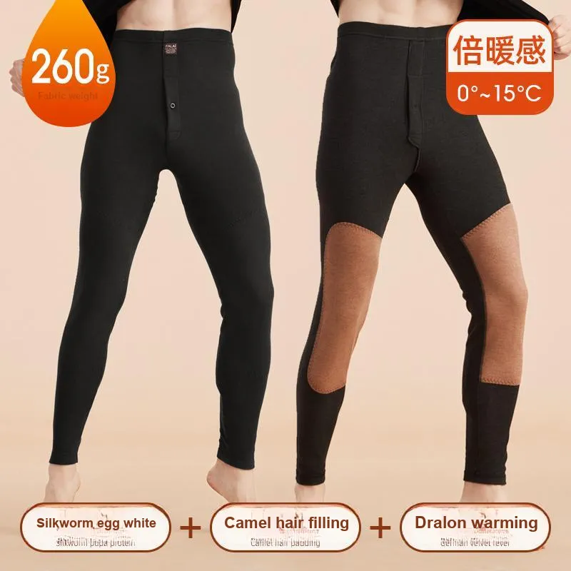 ITALAI Thermal Pants Men's Black Gray-1