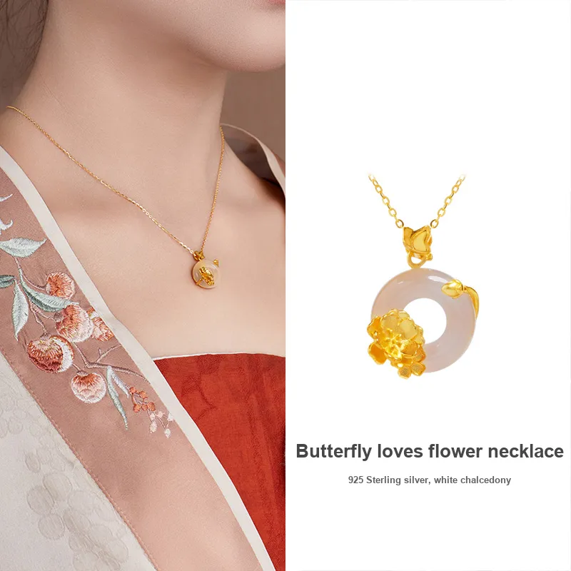 DIHUAJI Chalcedony Necklaces Women's-4