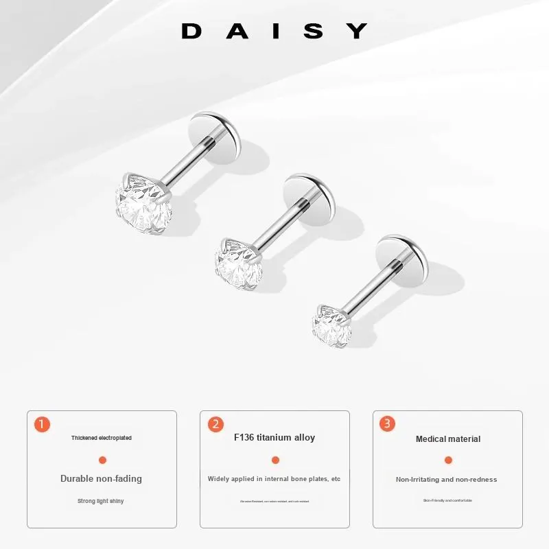 Daisy Dream Titanium Steel Stud Earrings Women's-2