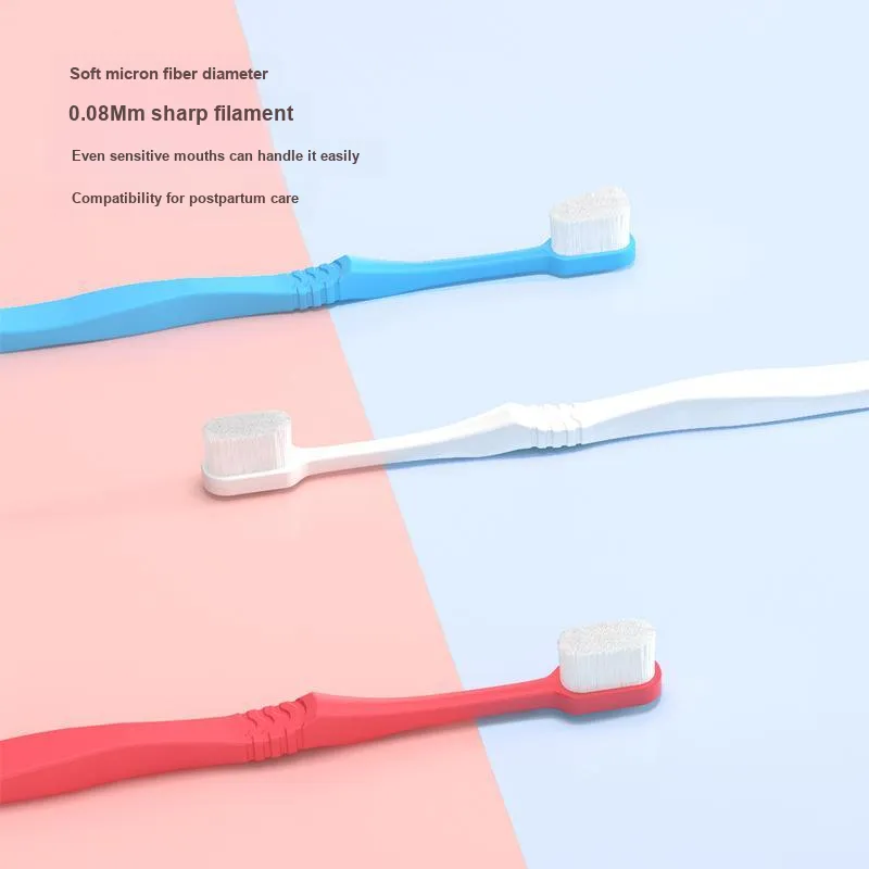 MIKEMEIZHUANG Portable Soft Fur Toothbrushes Cleaning Gum Protection Mouthguard 2 Pieces/4 Pieces-3
