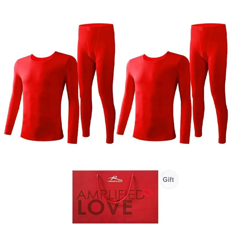 Lanza Thermal Set Men's 4 Sets Red-6