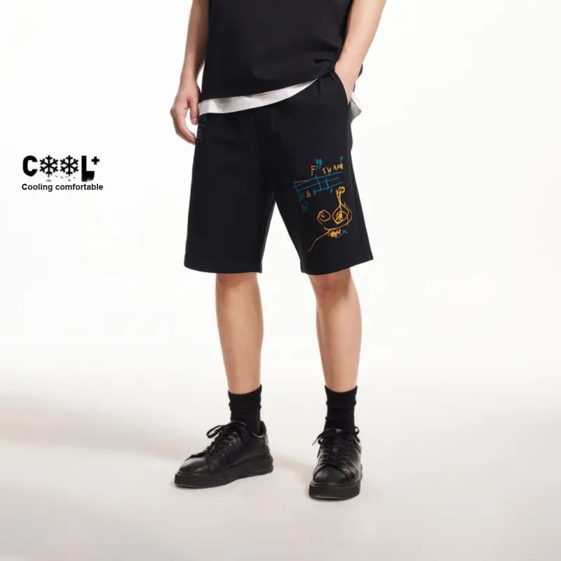 JACK JONES· x BSQ JACK JONES/Jack Jones X Basquiat Casual Shorts Men's-5