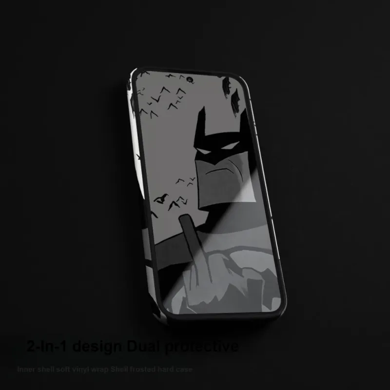 Keshami PC Material Fully Enclosed Impact Resistant Matte Middle Finger Bat Phone Cases Suitable For Xiaomi 14/14pro-8