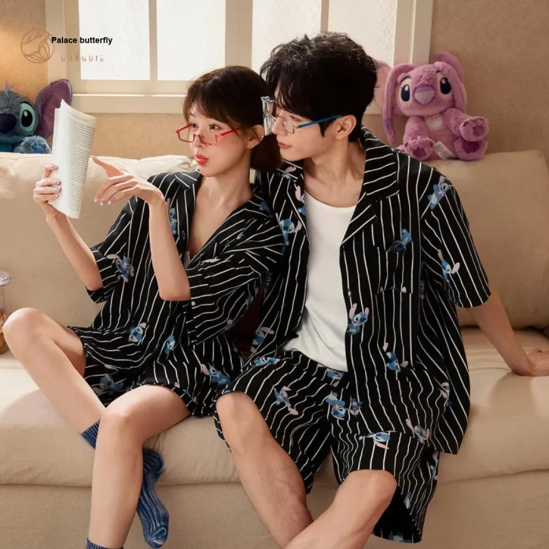 Gongdie x Disney Pajama Set Unisex Black-6