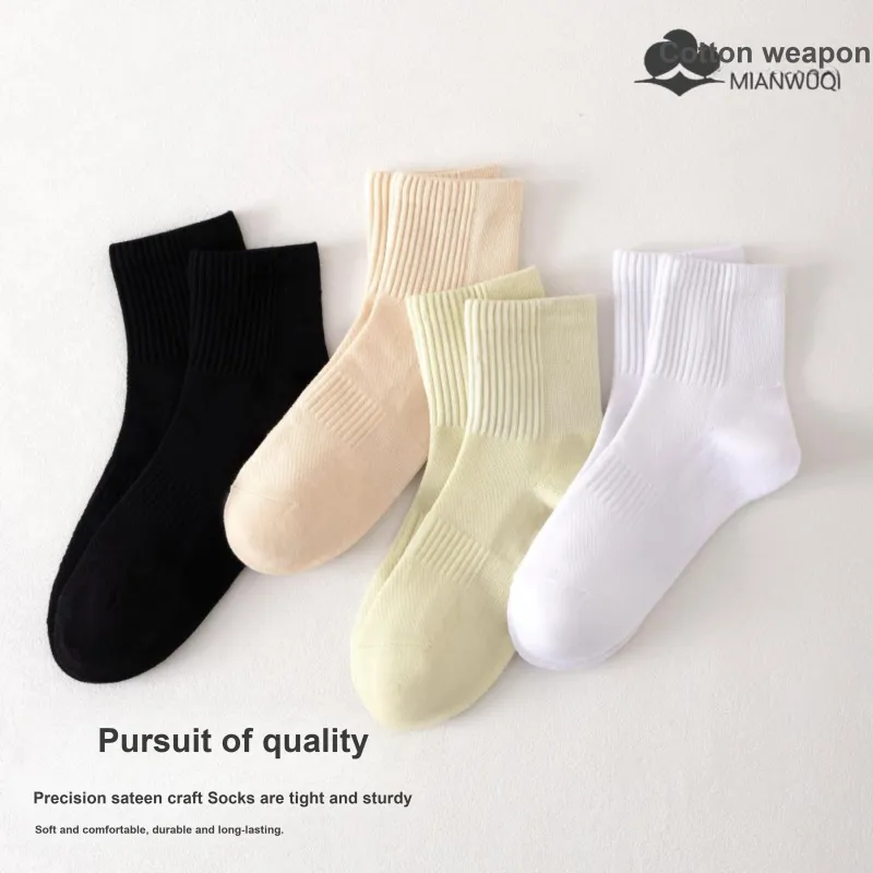 MIANWUQI Mid Calf Socks Women's-8