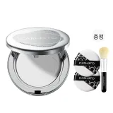 (Newly 업그레이드 포장) 01 투명 소프트 포커스 스타일 (High-Definition Camera) 및 2개의 무료 파우더 브러쉬와 파우더 퍼프