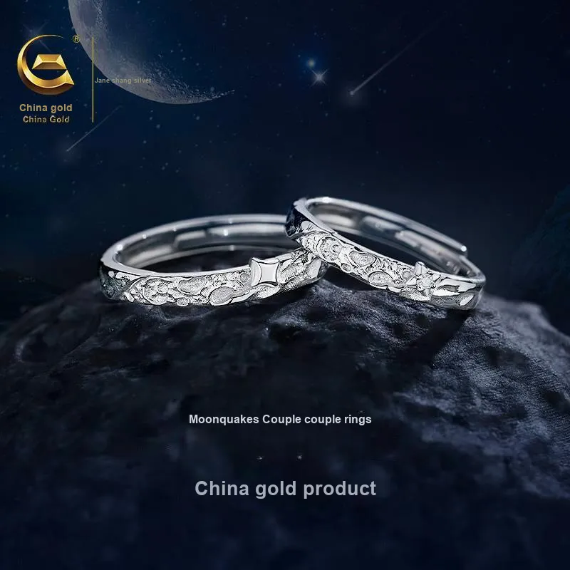 ZSY Silver 925 Ring Couple Rings Unisex-2