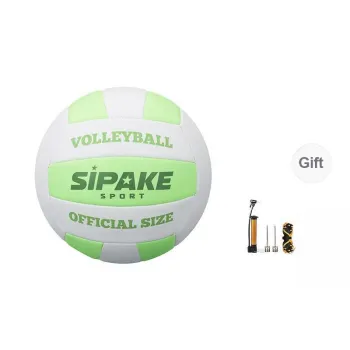 SIPAKESPORT Volleyball Unisex PVC Material Size 5 Standard Green