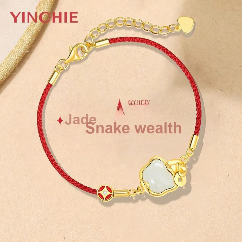 YINCHIE Hetian Jade Bracelets White Jade/Pale Greenish White Jade Women's-1