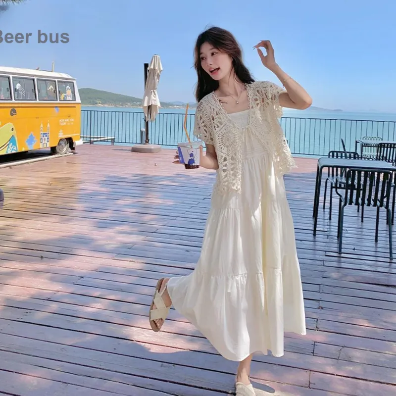 FLIM Skirt Set Women's White Set-3