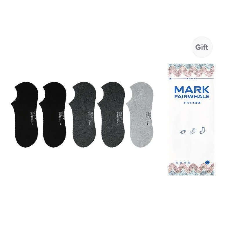 FAIRWHALE Ankle Socks Men's Box 4-Pack-17