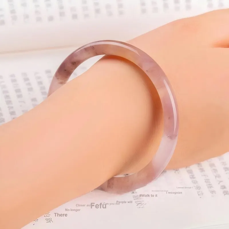 Artisan Lock Heart Jade Golden Silk Jade Jade Bangles Women's-2