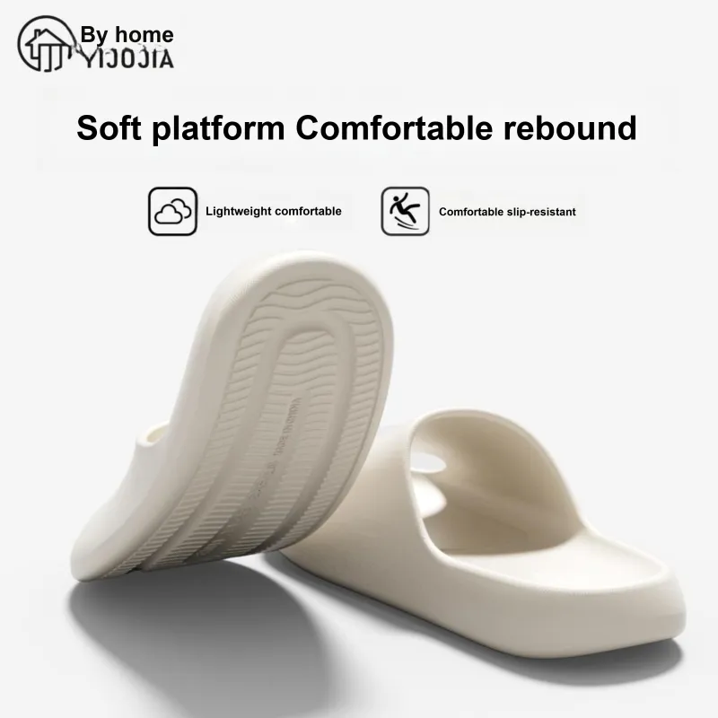 Stay At Home Platform Abrasion Resistant, Squashy And Bouncy Feeling, Slip Resistant, Waterproof Summer Sandals-3