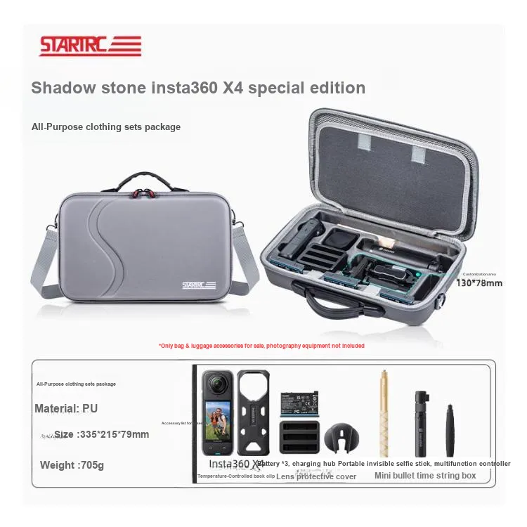 STARTRC Camera Bags Compatibility With Insta360 X4 All Purpose Clothing Sets Storage Bag-1