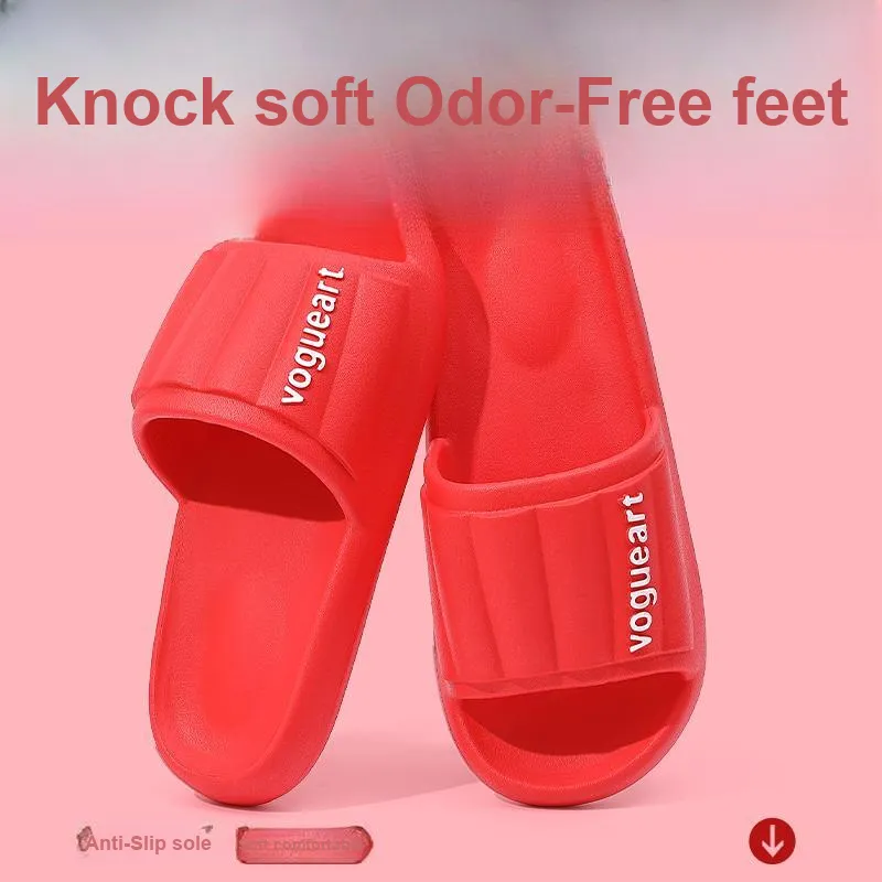 Foot Recreation Home Practical Summer Slip Resistant Quiet Bathroom Bathing Soft Sole Slippers-8