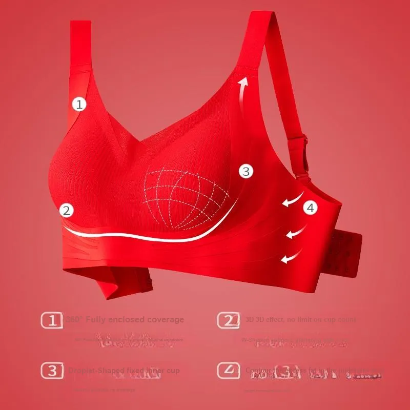 MIIOW Bra Women's Gift Box Set Red-2
