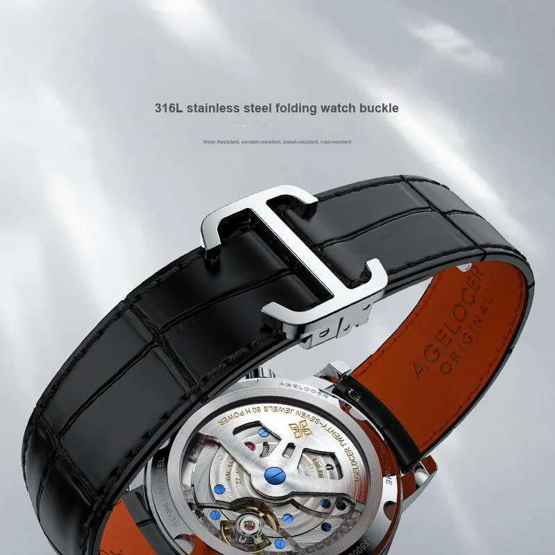 AGELOCER Men Universal Time Watch-3