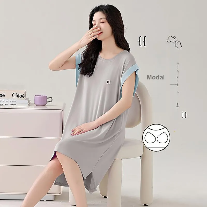 GOSO Nightgown Women's Light Gray-5