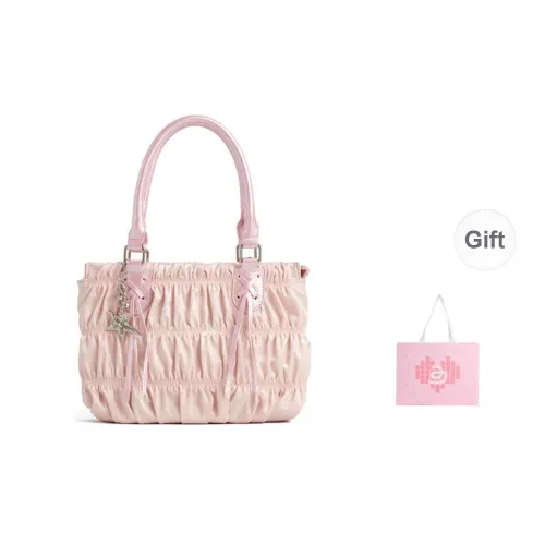 JACD PU Patchwork Fabric Handbag Regular Women's Vintage Ballet/Pearl Silver/Foam Blue