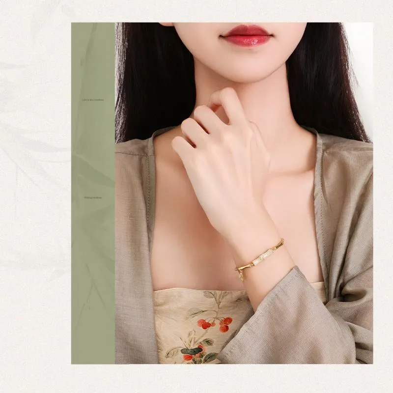 CHOW TAI SENG Bracelets Pale Greenish White Jade Women's-1