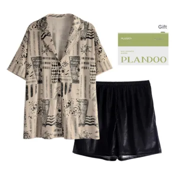 PLANDOO Pajama Set Women's Shopping Bag Image Color