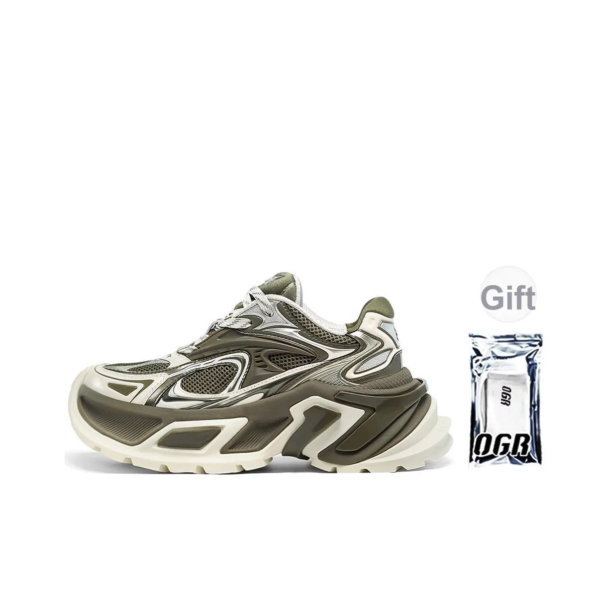 OGR Wolf Spider Tarantula 2 OG Green Амортизация Увеличение Высоты Дышащий Низкий Топ Кроссовки Унисекс Мох Зеленый