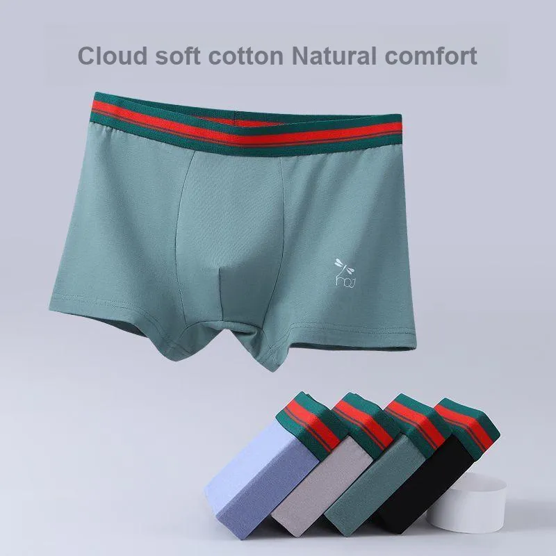 RED DRAGONFLY Cotton Panties Men's 3 Pack Gift Box Set-5